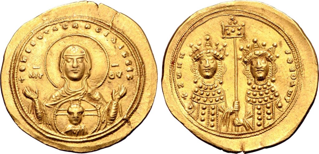 Zoe e Teodora, 1042. Histamenon nomisma, Roma Numismatics, Asta 21, lot. 1008